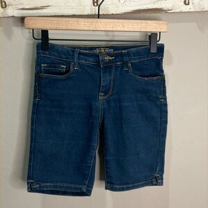 Lucky Brand Girls Jean Shorts Bermuda Vintage Y2K  Zoe Jegging Adjustable Waist